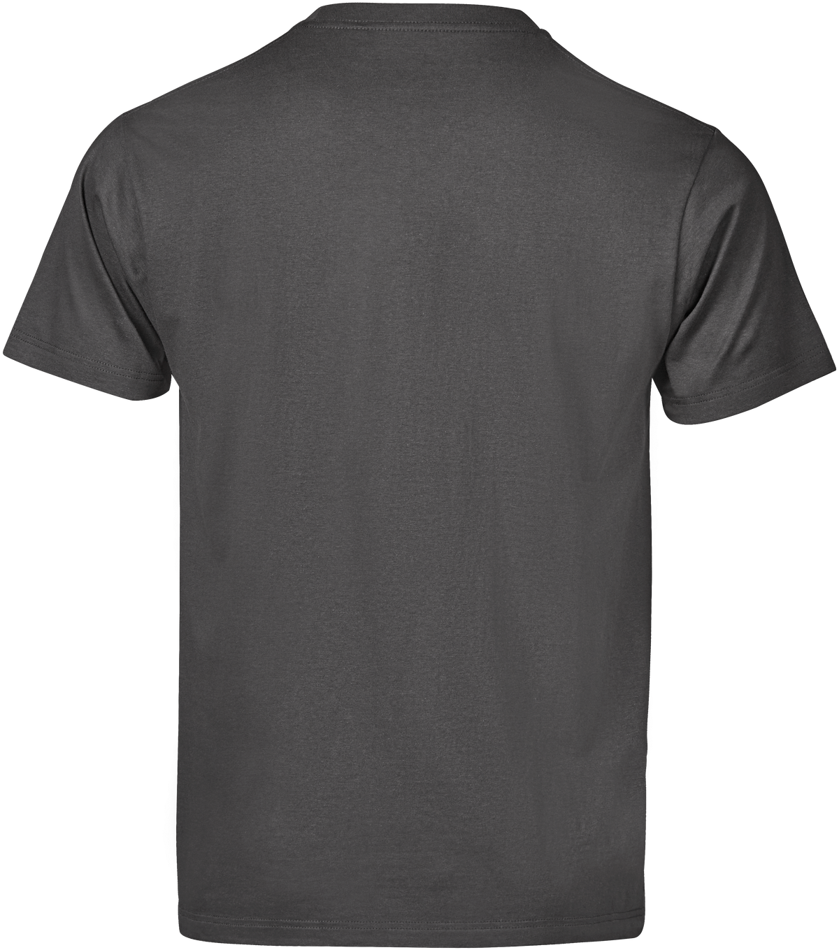 Tee Jays Unlabelled T-Shirt in Dark Grey, back view