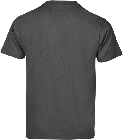 Tee Jays Unlabelled T-Shirt in Dark Grey, back view