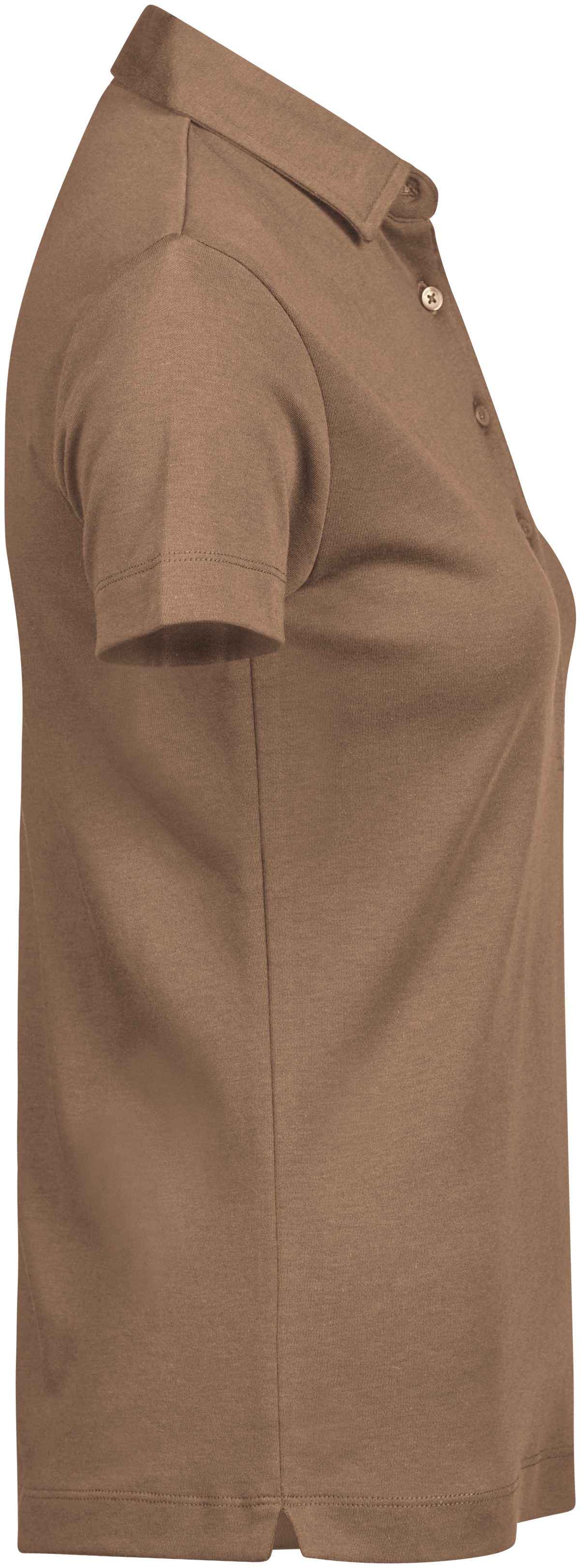 Tee Jays Ladies Pima Cotton Polo Shirt in Wood, right side view