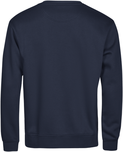 Tee Jays Unlabelled Sweatshirt in Navy, back view