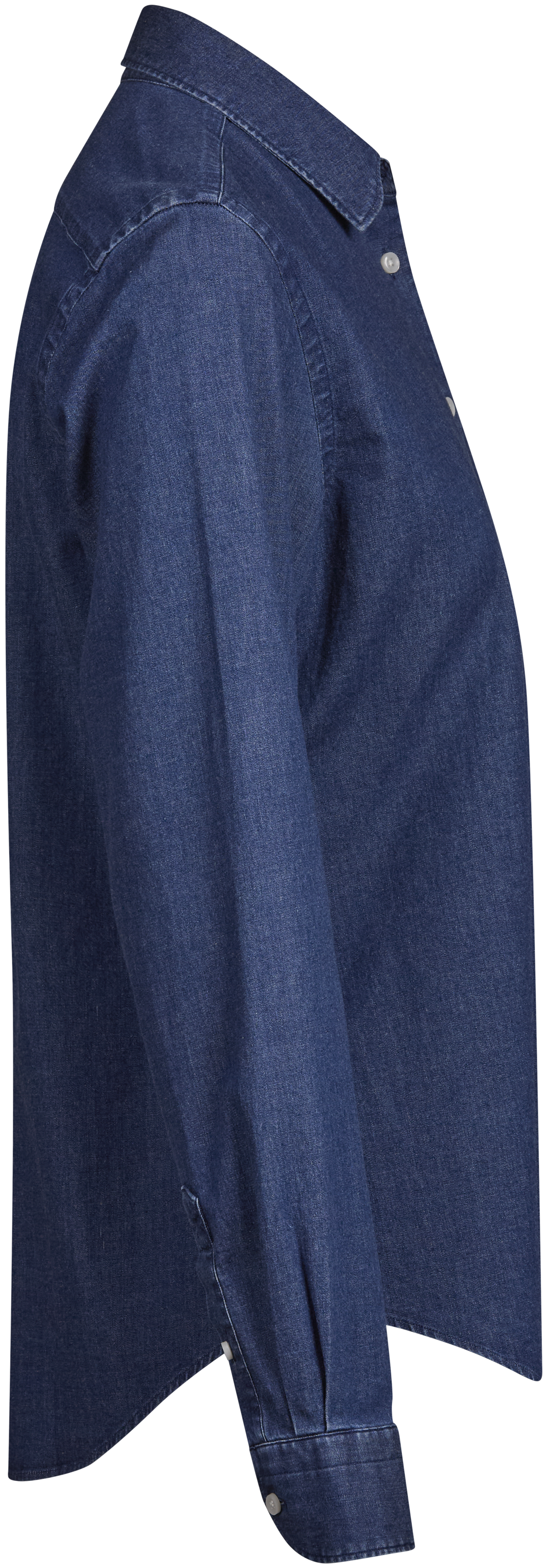 Tee Jays Ladies Denim Shirt in Blue Denim, right side view