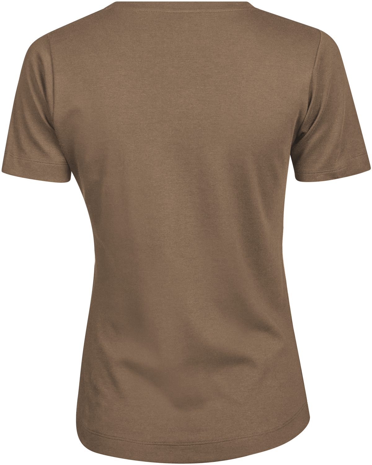 Tee Jays Ladies Interlock T-Shirt in Wood, back view