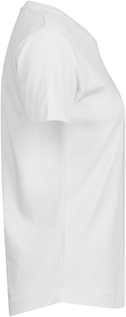 Tee Jays Ladies Pima Cotton T-Shirt in White, right side view