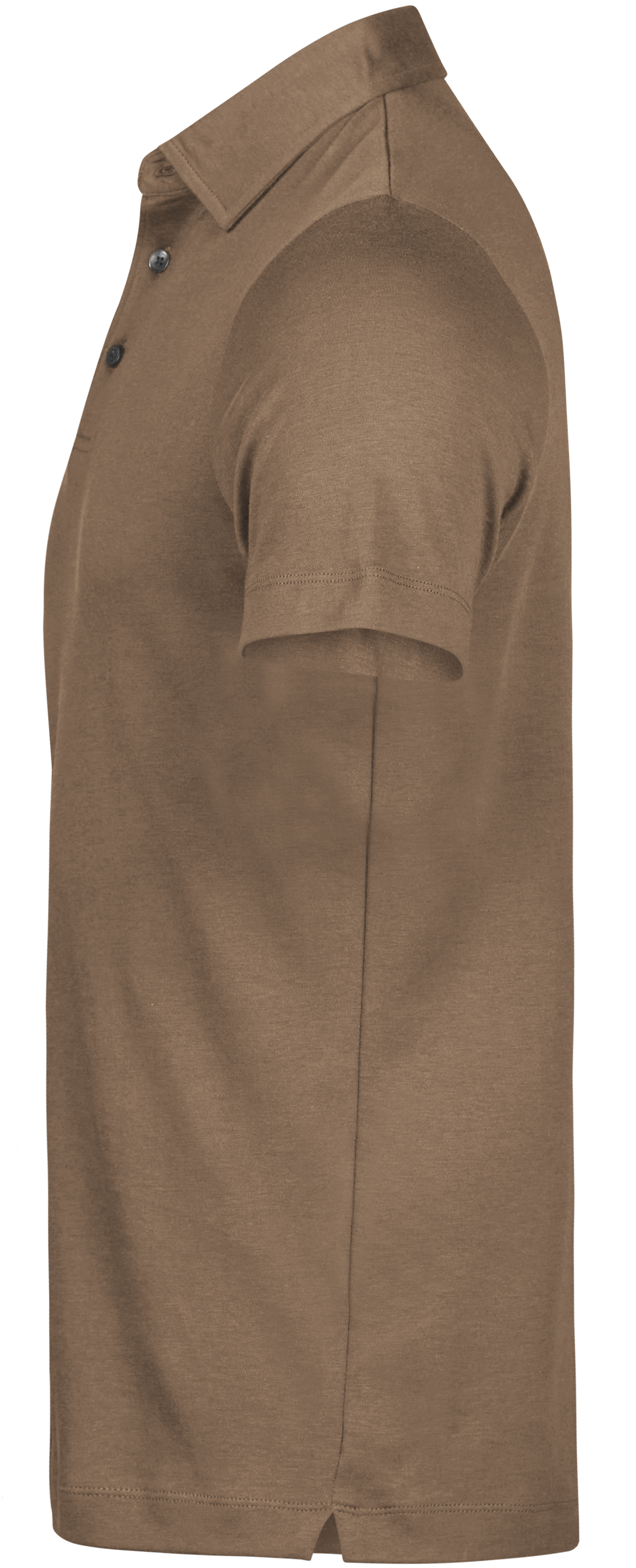 Tee Jays Men’s Pima Cotton Polo Shirt in Wood, left side view