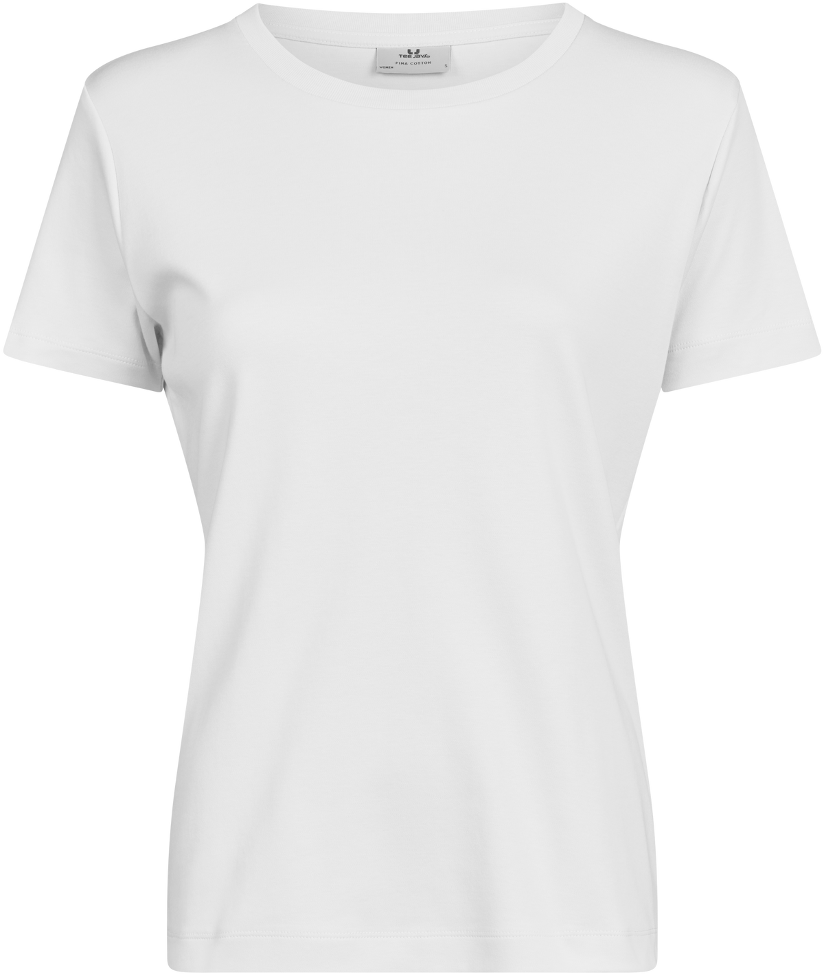 Tee Jays Ladies Pima Cotton T-Shirt in White, front view