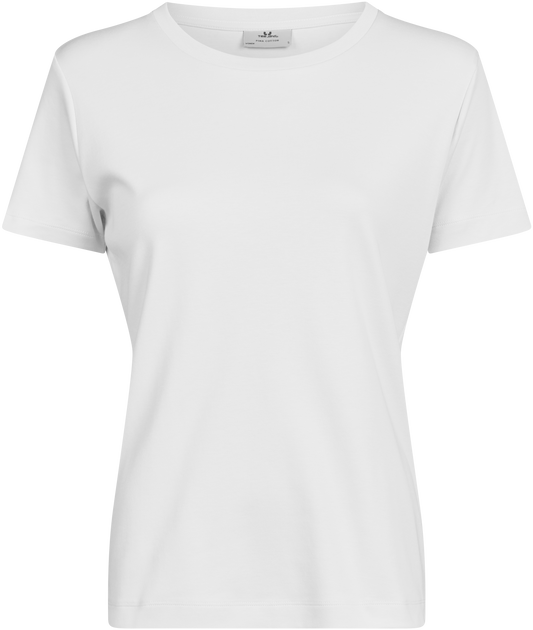 Tee Jays Ladies Pima Cotton T-Shirt in White, front view