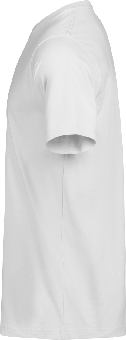 Tee Jays Unlabelled Luxury T-Shirt in White, left side view