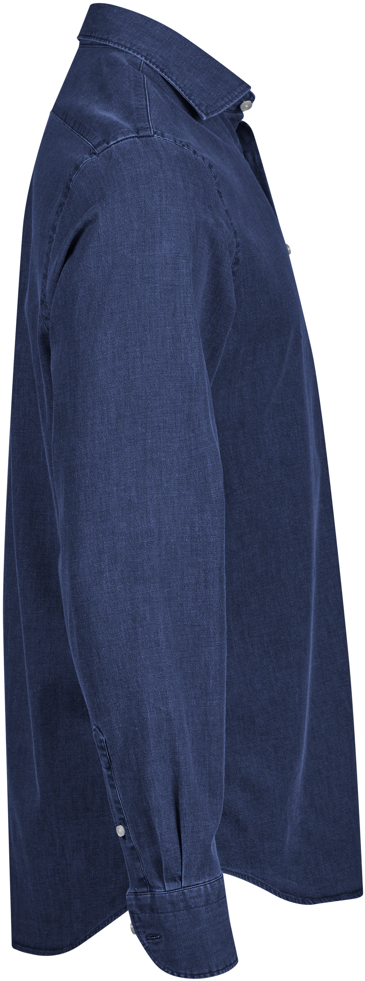 Tee Jays Men’s Denim Shirt in Blue Denim, right side view