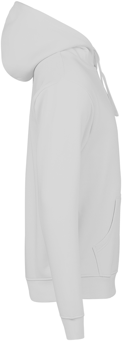 Tee Jays Unlabelled Hooded Sweatshirt Hoodie in White, right side view