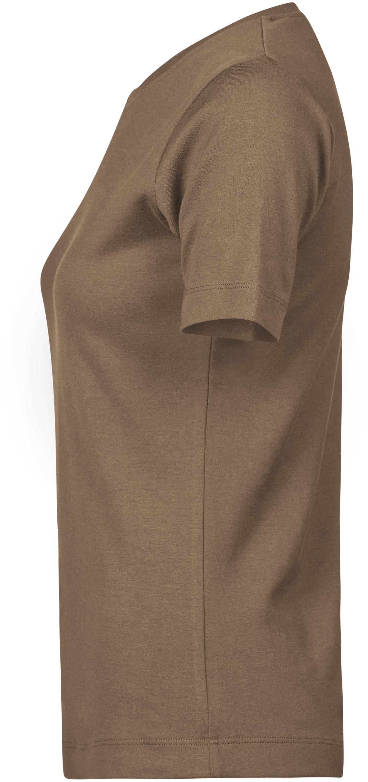 Tee Jays Ladies Interlock T-Shirt in Wood, left side view