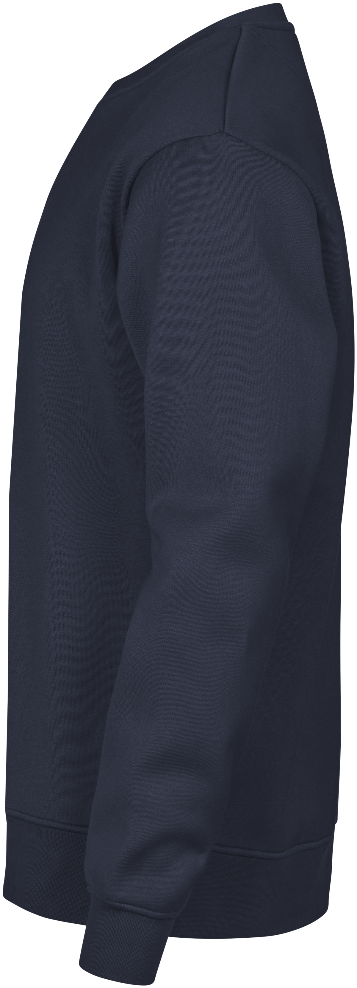 Tee Jays Unlabelled Sweatshirt in Navy, left side view