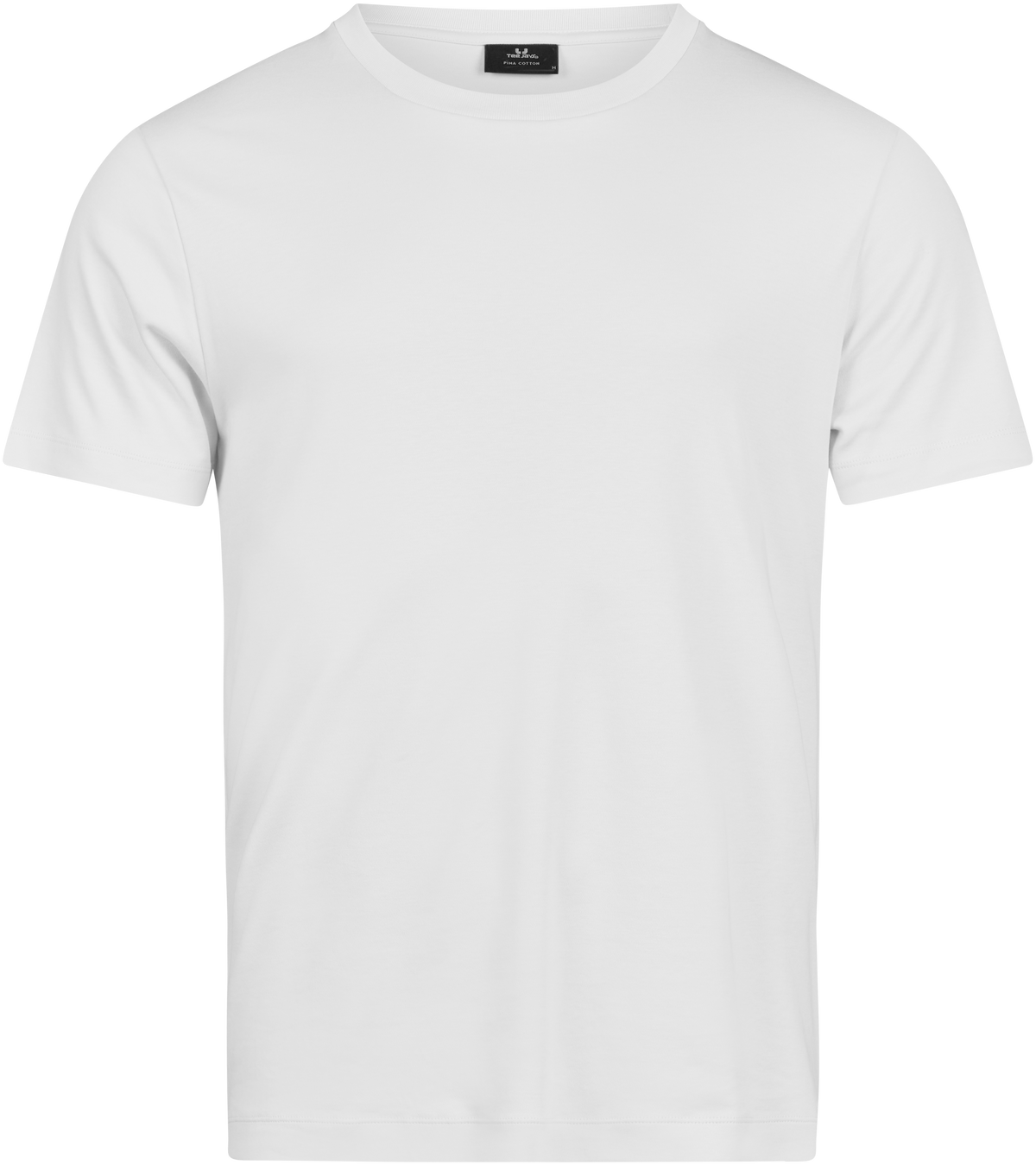 Tee Jays Men’s Pima Cotton T-Shirt in White, front view