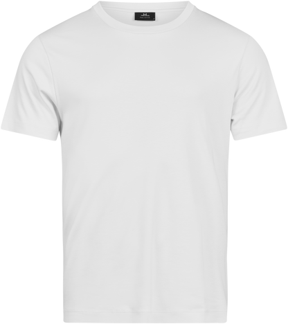 Tee Jays Men’s Pima Cotton T-Shirt in White, front view