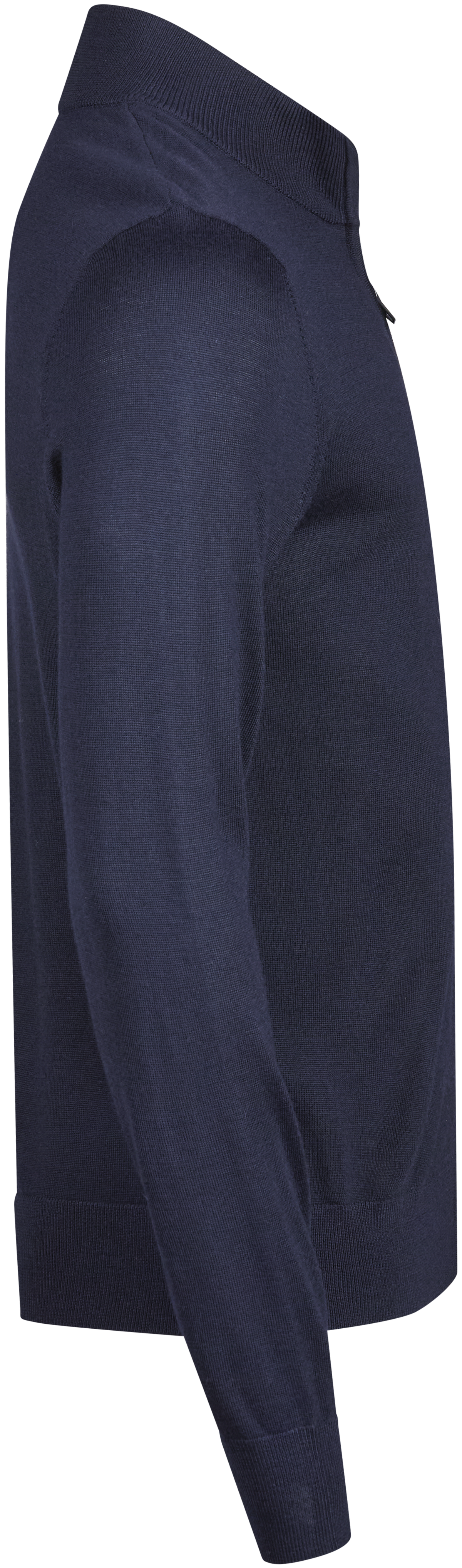 Tee Jays Men’s Full Zip Knit Jumper in Navy, right side view