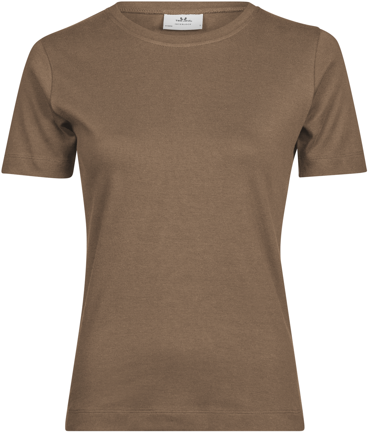 Tee Jays Ladies Interlock T-Shirt in Wood, front view