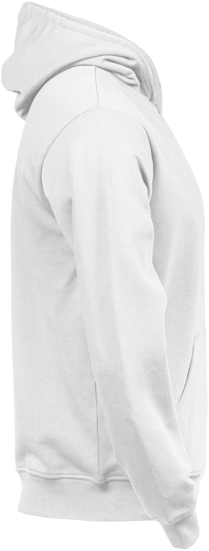 Tee Jays Junior Unlabelled Hooded Sweatshirt in White, right side view
