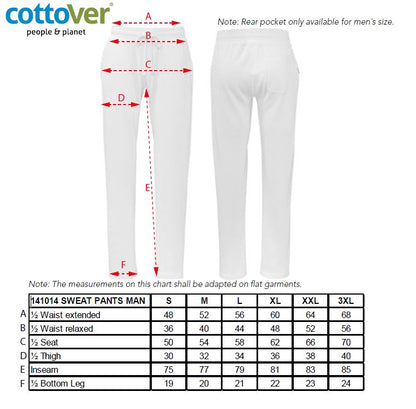 Cottover Mens Joggers | GOTS Lounge Wear | Fairtrade | Organic Cotton | 14 Colours | S-3XL