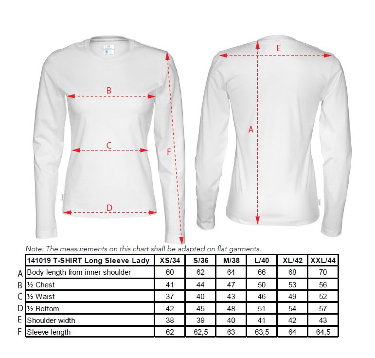Cottover Organic Cotton Ladies Long Sleeve T-Shirt | GOTS | Fairtrade | 12 Colours | XS-2XL - Tee Shirt - Logo Free Clothing
