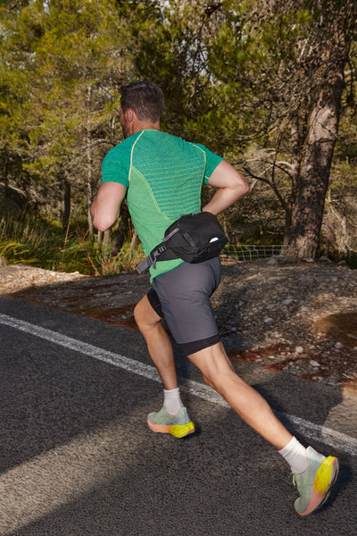 Quadra SLX® Performance Belt Bag | 5 Litre Capacity | Showerproof | Crossbody Bag | Black | One Size