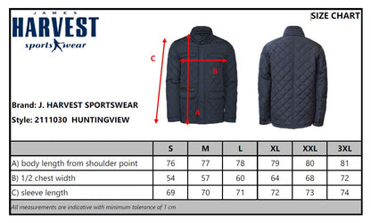 James Harvest Huntingview Mens Quilted Jacket | Lightly Padded | Navy or Black | S-3XL - Winter Jacket - Logo Free Clothing