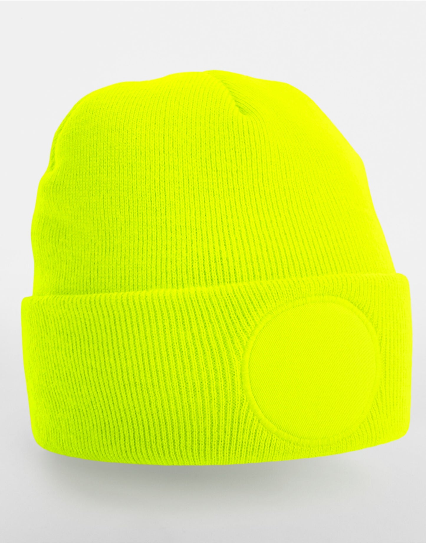 Beechfield Circular Patch Beanie | Unisex | Double Knit | Cuffed | 9 Colours | One Size