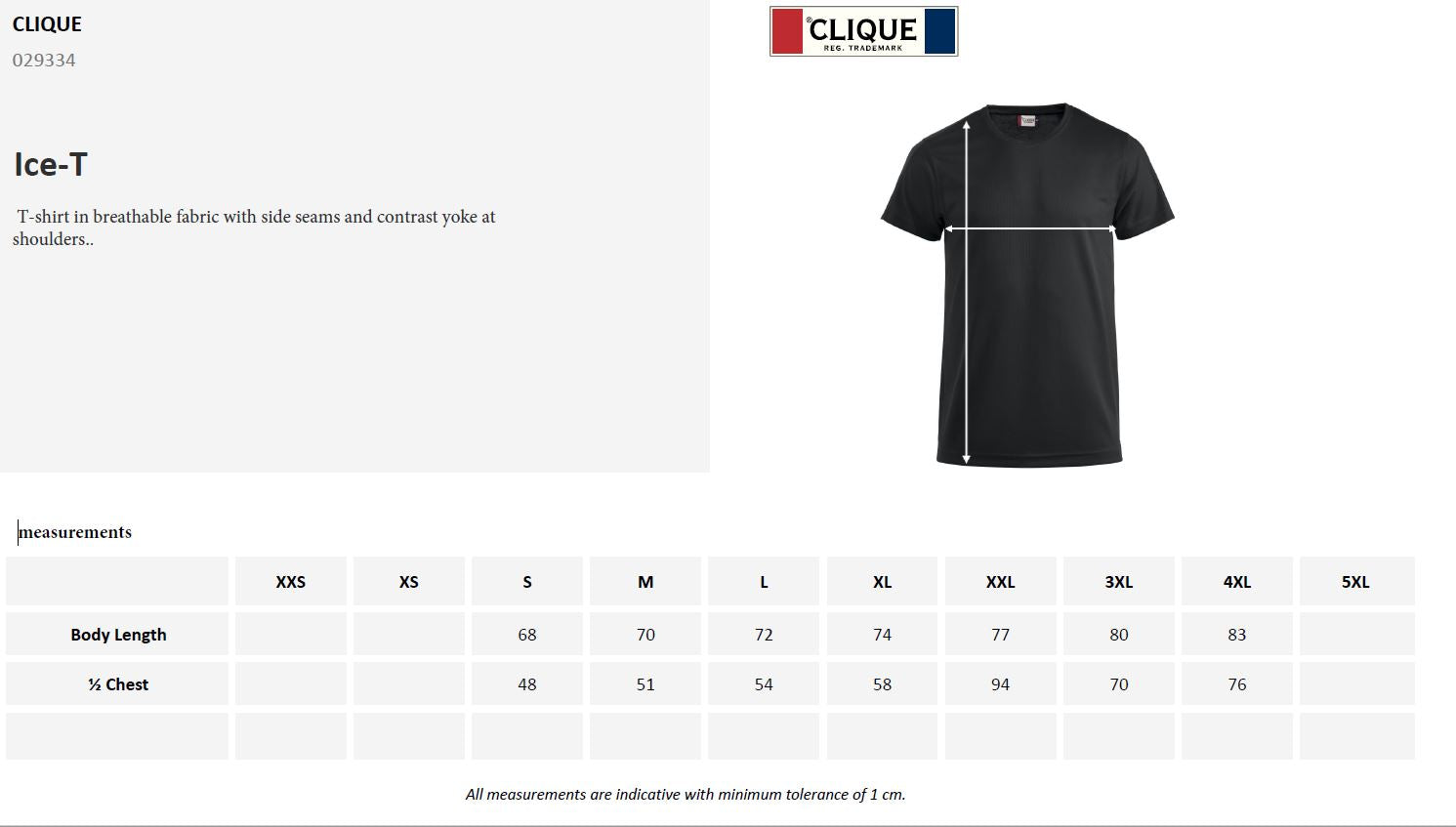 Clique Ice Mens T-Shirt | Activewear Tee Shirt | Breathable | 10 Colours | S-4XL - Tee Shirt - Logo Free Clothing