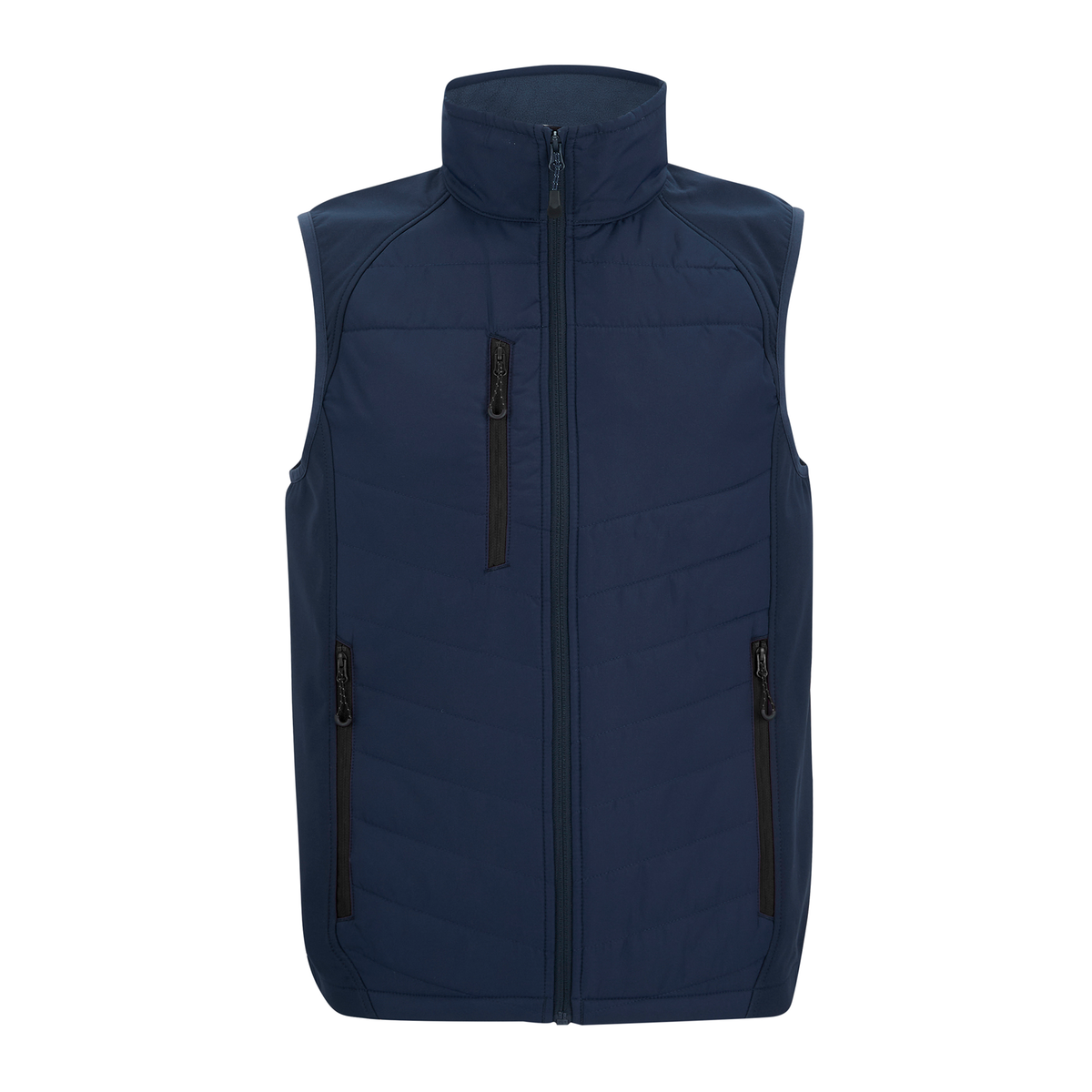 Regatta Pro Men’s Universal Bodywarmer in Navy and Ash, front view