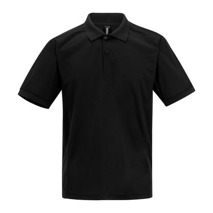 Regatta Recycle.Me Unisex Pique Polo Shirt in Black, front view