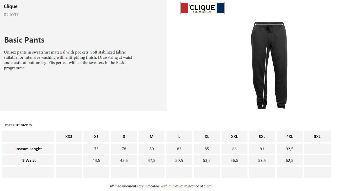 Clique Basic Joggers | Unisex | Soft Touch Lounge Wear | Anti Pilling | 6 Colours | XS-3XL