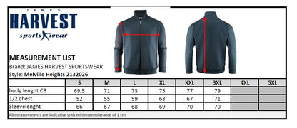 James Harvest Melville Mens Zip Sweatshirt | Organic Cotton Blend | 4 Colours | S-3XL - Sweatshirt - Logo Free Clothing