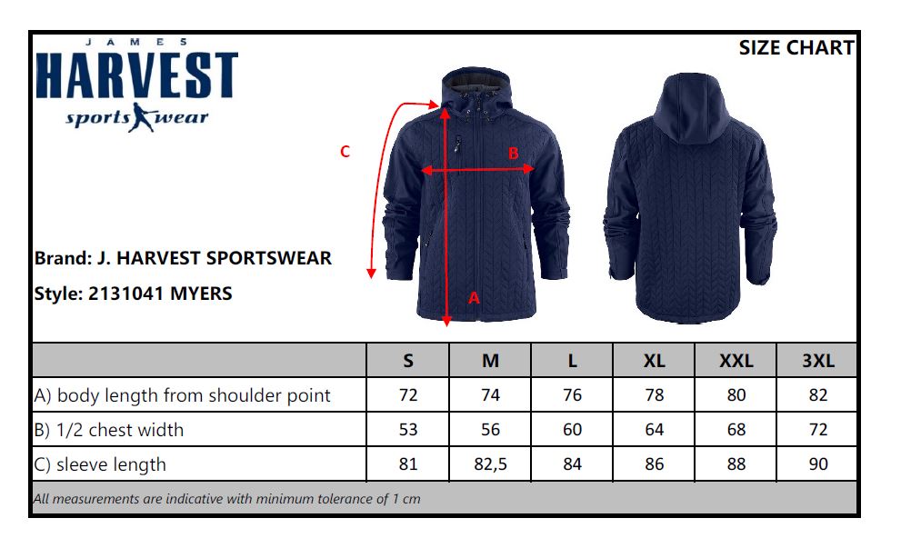 James Harvest Myers Mens Softshell Jacket | Hybrid Quilted Jacket | 3 Colours | S-3XL - Winter Jacket - Logo Free Clothing