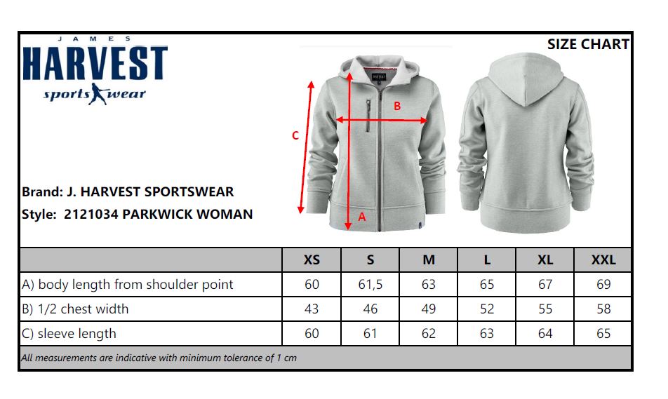 James Harvest Parkwick Ladies Fleece-Lined Zip-Up Hoodie | Heavyweight | 5 Colours | XS-2XL - Hoodie - Logo Free Clothing