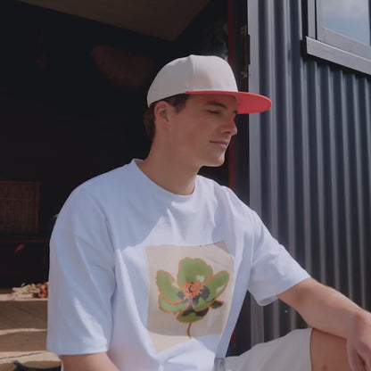 Beechfield Contrast Flat Peak 6 Panel Cap | Unisex | 100% Cotton |  4 Colours | One Size