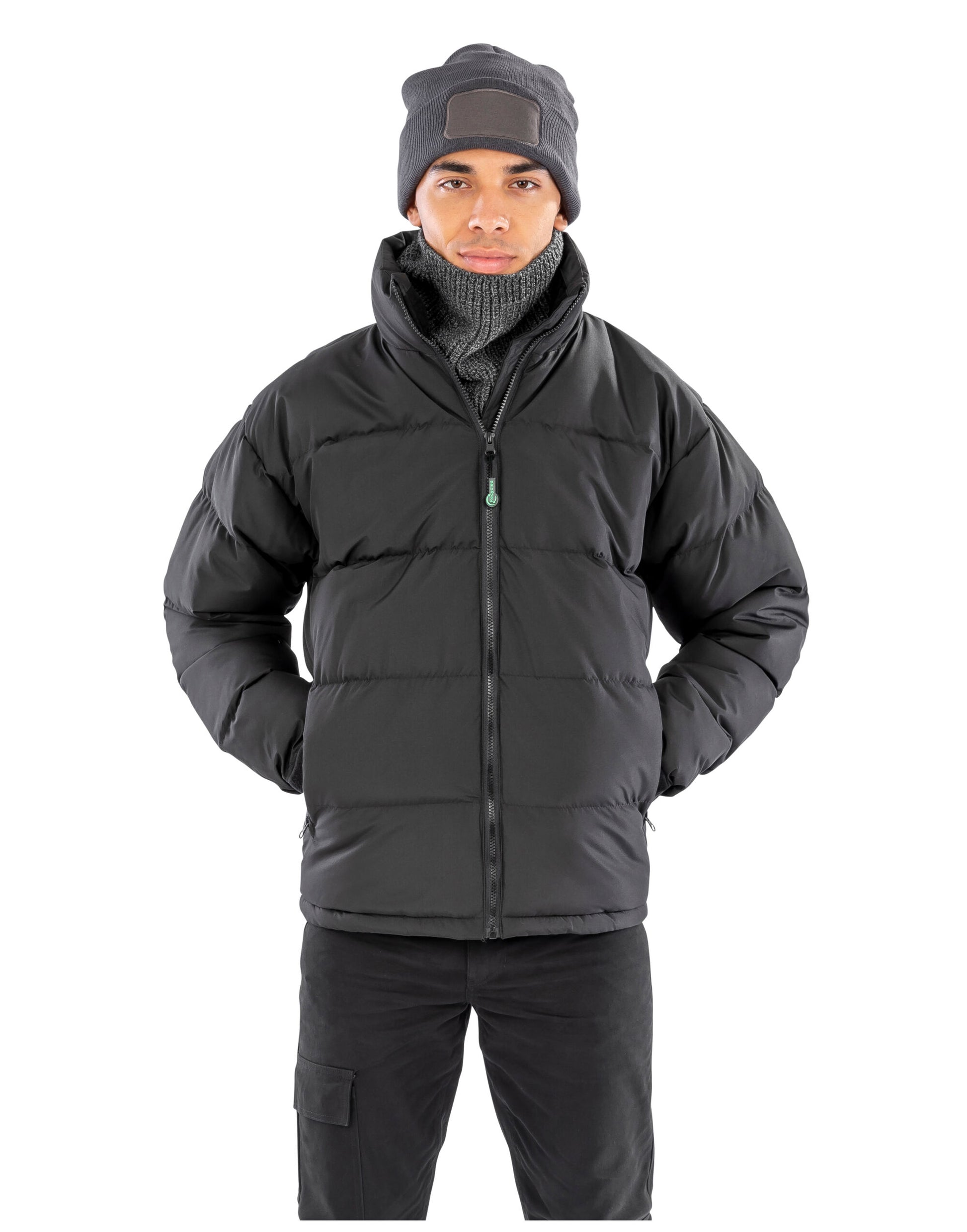Result Urban Outdoor Wear | Men's Recycled Holkham Down Feel Jacket | Logo Free Clothing