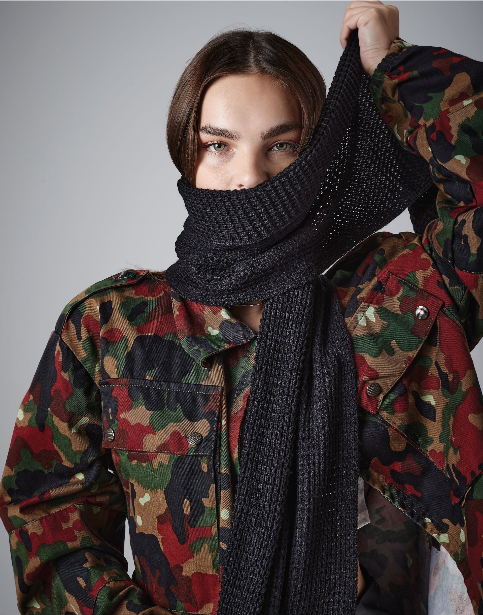 Beechfield | Classic Waffle Knit Scarf | Logo Free Clothing