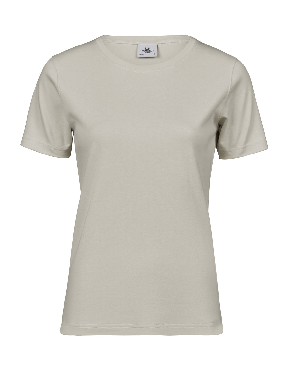 Tee Jays Ladies Interlock T-Shirt in Cement, front view