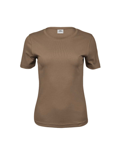 Tee Jays Ladies Interlock T-Shirt in Wood