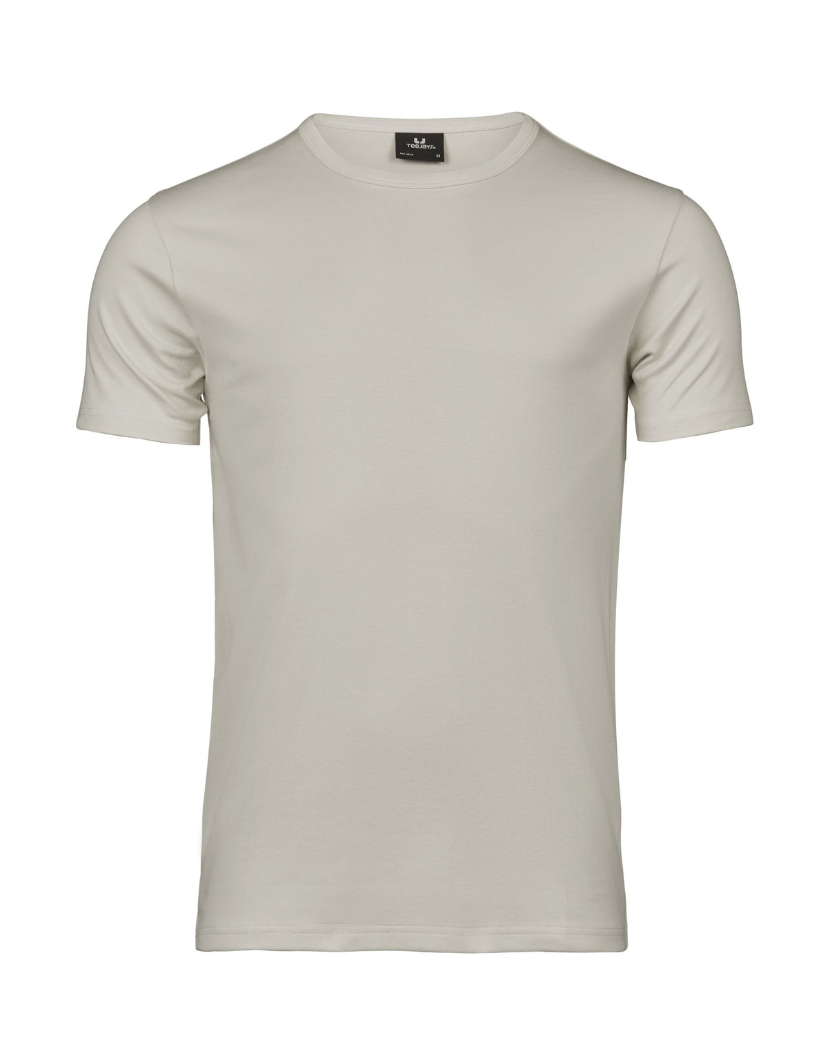 Tee Jays Men’s Interlock T-Shirt in Cement, front view