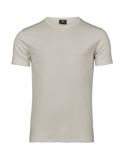 Tee Jays Men’s Interlock T-Shirt in Cement, front view