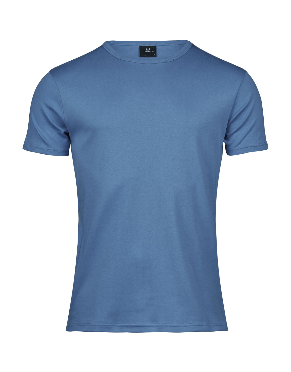 Tee Jays Men’s Interlock T-Shirt in Ocean Blue, front view