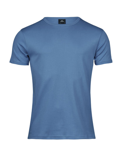 Tee Jays Men’s Interlock T-Shirt in Ocean Blue, front view