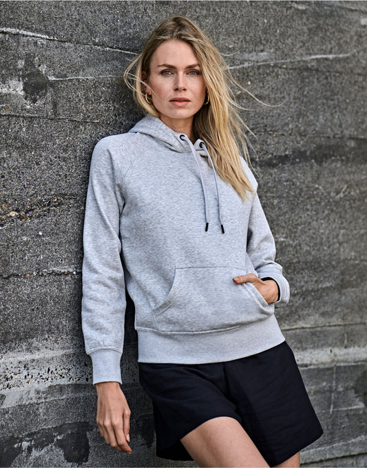 Tee Jays Ladies Hooded Sweatshirt | Hoodie Top | Ringspun Cotton Blend | 6 Colours | S-2XL