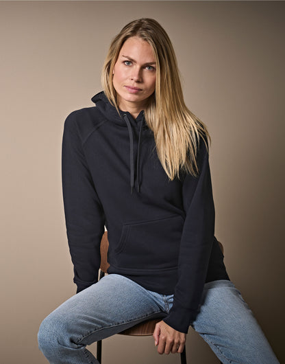 Tee Jays Ladies Hooded Sweatshirt | Hoodie Top | Ringspun Cotton Blend | 6 Colours | S-2XL