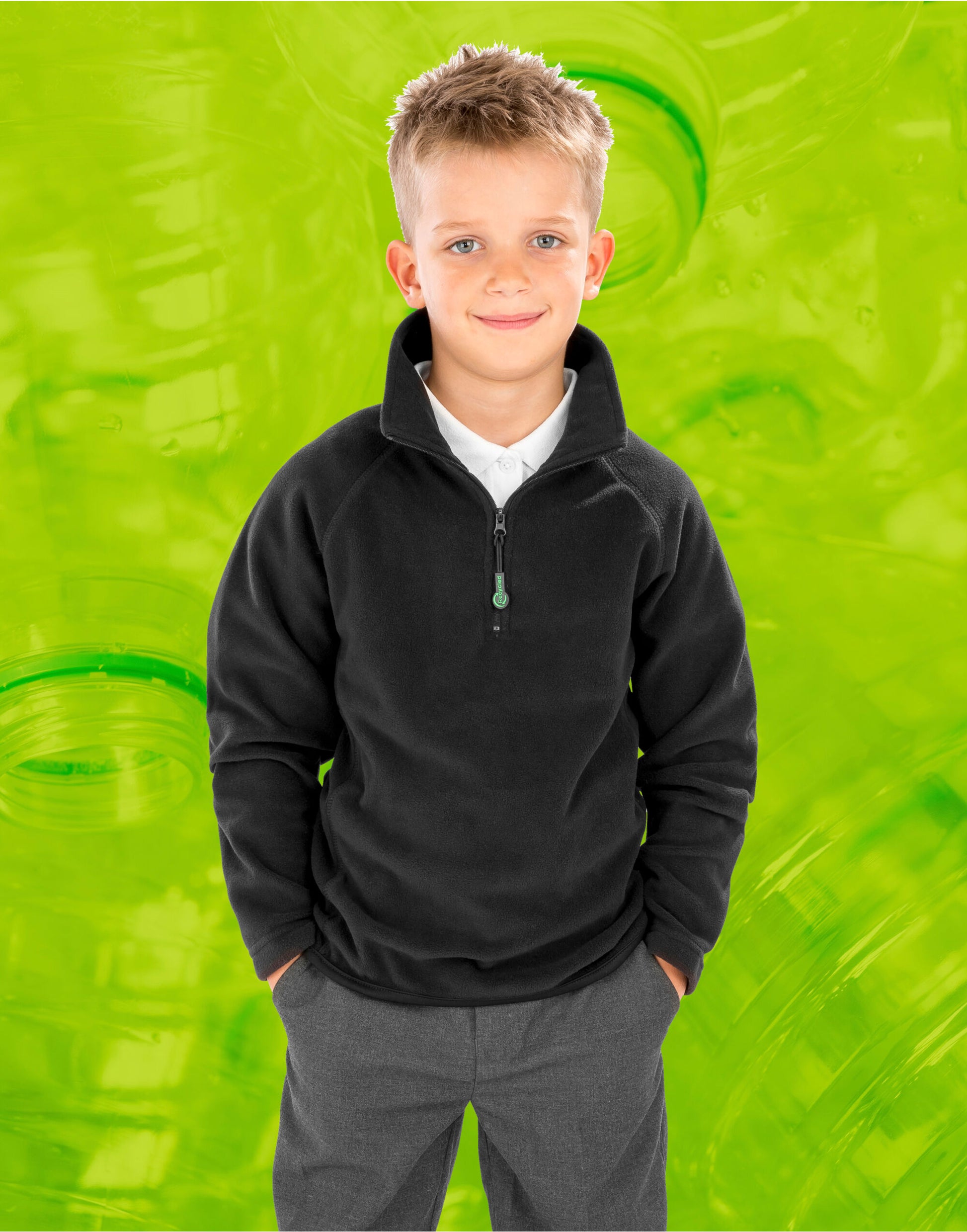 Result Genuine Recycled | Recycled Junior Microfleece Top | Logo Free Clothing