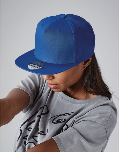 Beechfield | 5 panel Snapback Rapper Cap | Logo Free Clothing