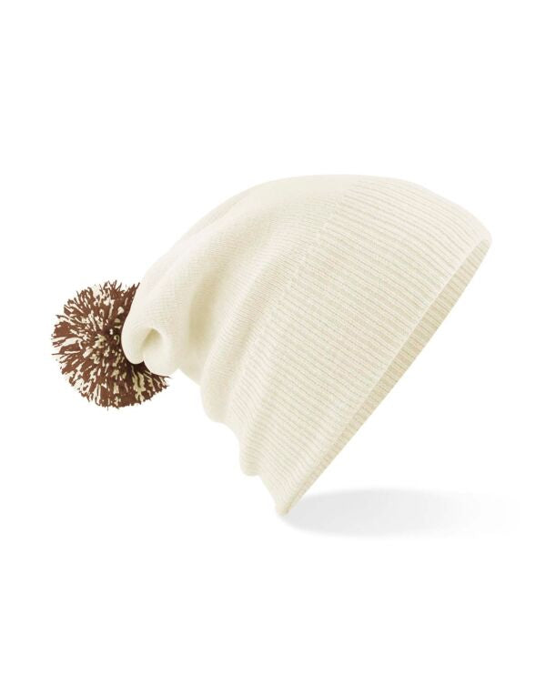 Beechfield Snowstar® Beanie | Unisex | Two-Tone Pom-Pom | 25 Colours | One Size