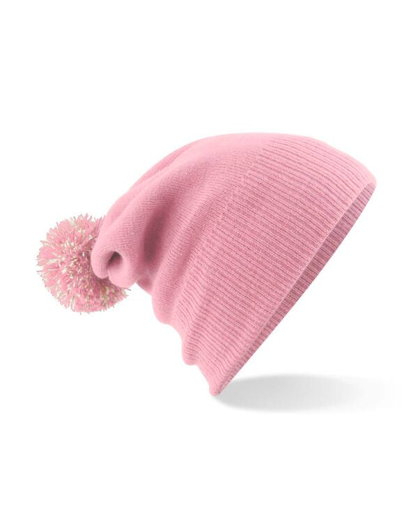 Beechfield Snowstar® Beanie | Unisex | Two-Tone Pom-Pom | 25 Colours | One Size