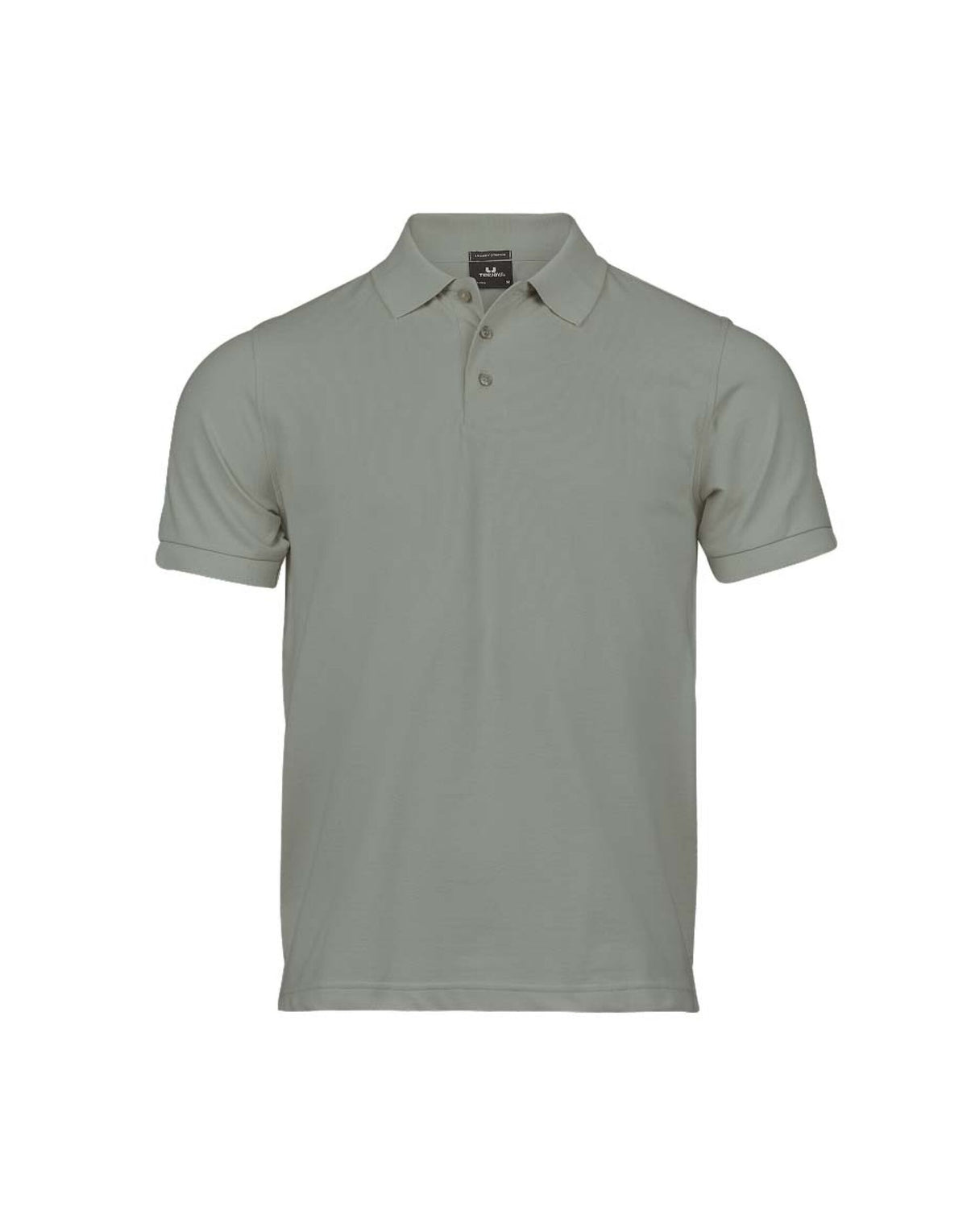 Tee Jays Men’s Luxury Stretch Polo Shirt in Sage, front view
