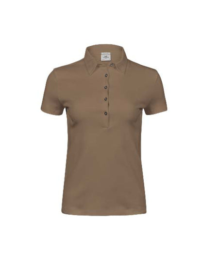Tee Jays Ladies Pima Cotton Polo Shirt in Wood