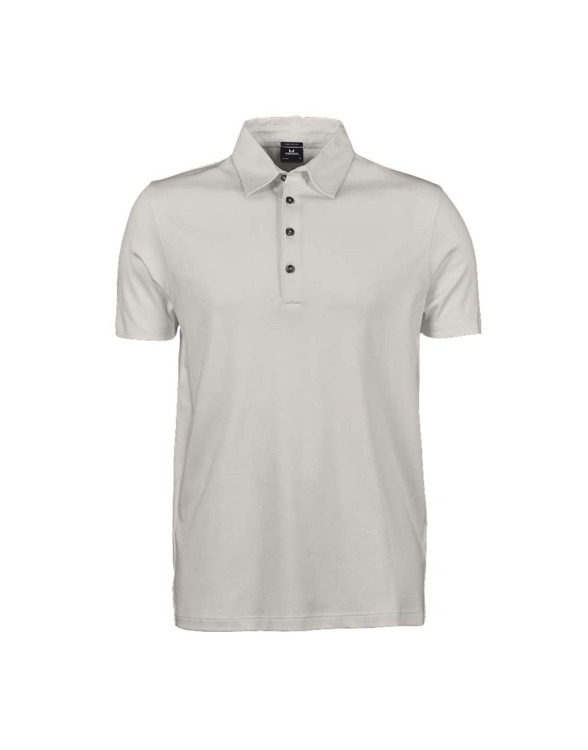 Tee Jays Men’s Pima Cotton Polo Shirt in Cement, front view